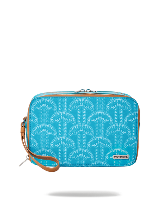 SPRAYGROUND® TOILETRY ILLUCHAINS TURQ TOILETRY BAG