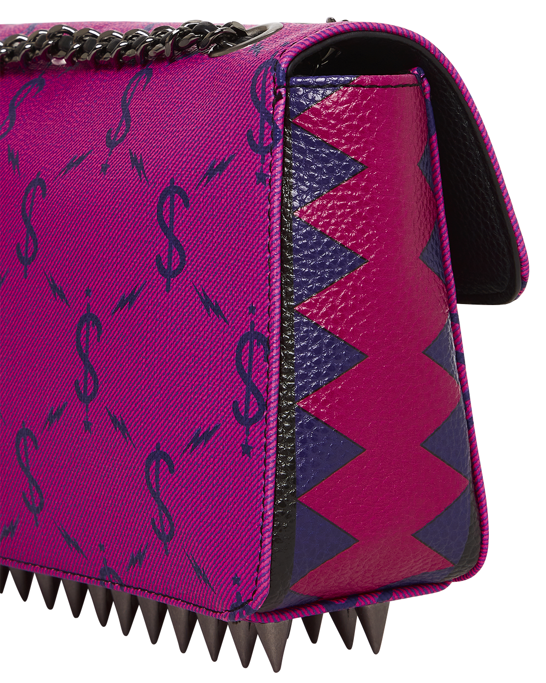 SPRAYGROUND® HANDBAG $NAPDRAGON GOLD CHAIN SHARK HANDBAG