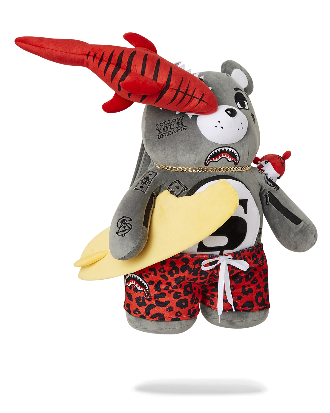 SPRAYGROUND® BACKPACK SHARK FRIENDS MONEYBEAR TEDDYBEAR BACKPACK
