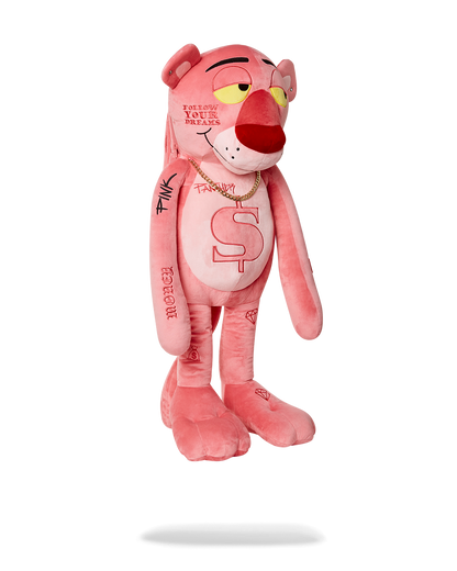 SPRAYGROUND® TEDDY BEAR PINK PANTHER UP TO NO GOOD TEDDY BEAR BACKPACK