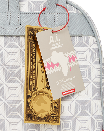 SPRAYGROUND® BACKPACK A.I.8 AFRICAN INTELLIGENCE BOOKED & BUSY SAVAGE BACKPACK