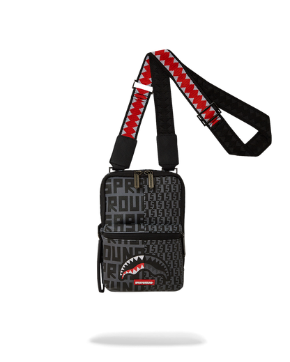 SPRAYGROUND® SLING SHARKFINITY STEALTH PILOT MESSENGER SLING BAG