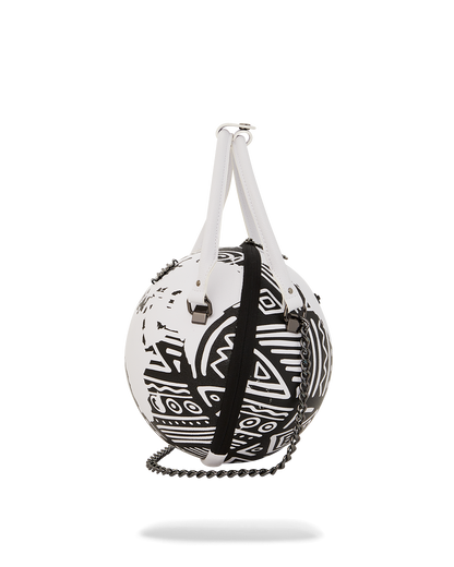 SPRAYGROUND® HANDBAG A.I.8 AFRICAN INTELLIGENCE - ORIGIN STORY GLOBE BAG