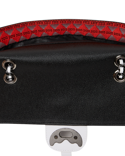 SPRAYGROUND® HANDBAG A.I.8 AFRICAN INTELLIGENCE - ORIGIN STORY SHARK HANDBAG