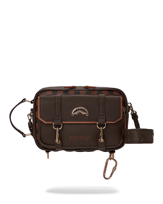 SPRAYGROUND® TOILETRY SPECIAL OPS BROWN CHECKERED TOILETRY BAG