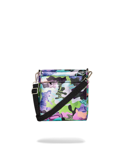 SPRAYGROUND® SLING NEON CAMO MONEY MESSENGER SLING BAG