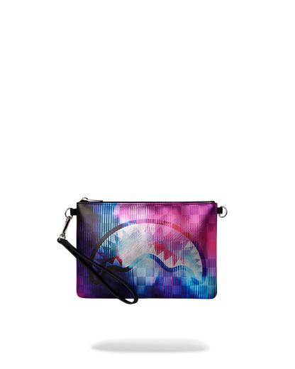 SPRAYGROUND® POUCHETTE TYE CHECK CROSSOVER CLUTCH