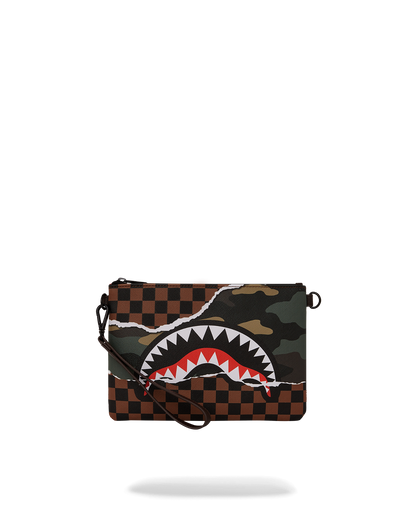 SPRAYGROUND® POUCHETTE TEAR IT UP CAMO CROSSOVER CLUTCH