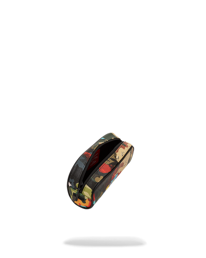 SPRAYGROUND® POUCH SLICED AND DICED CAMO POUCH