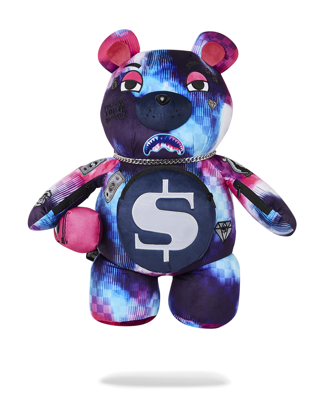 SPRAYGROUND® BACKPACK TYE CHECK MONEYBEAR TEDDYBEAR BACKPACK