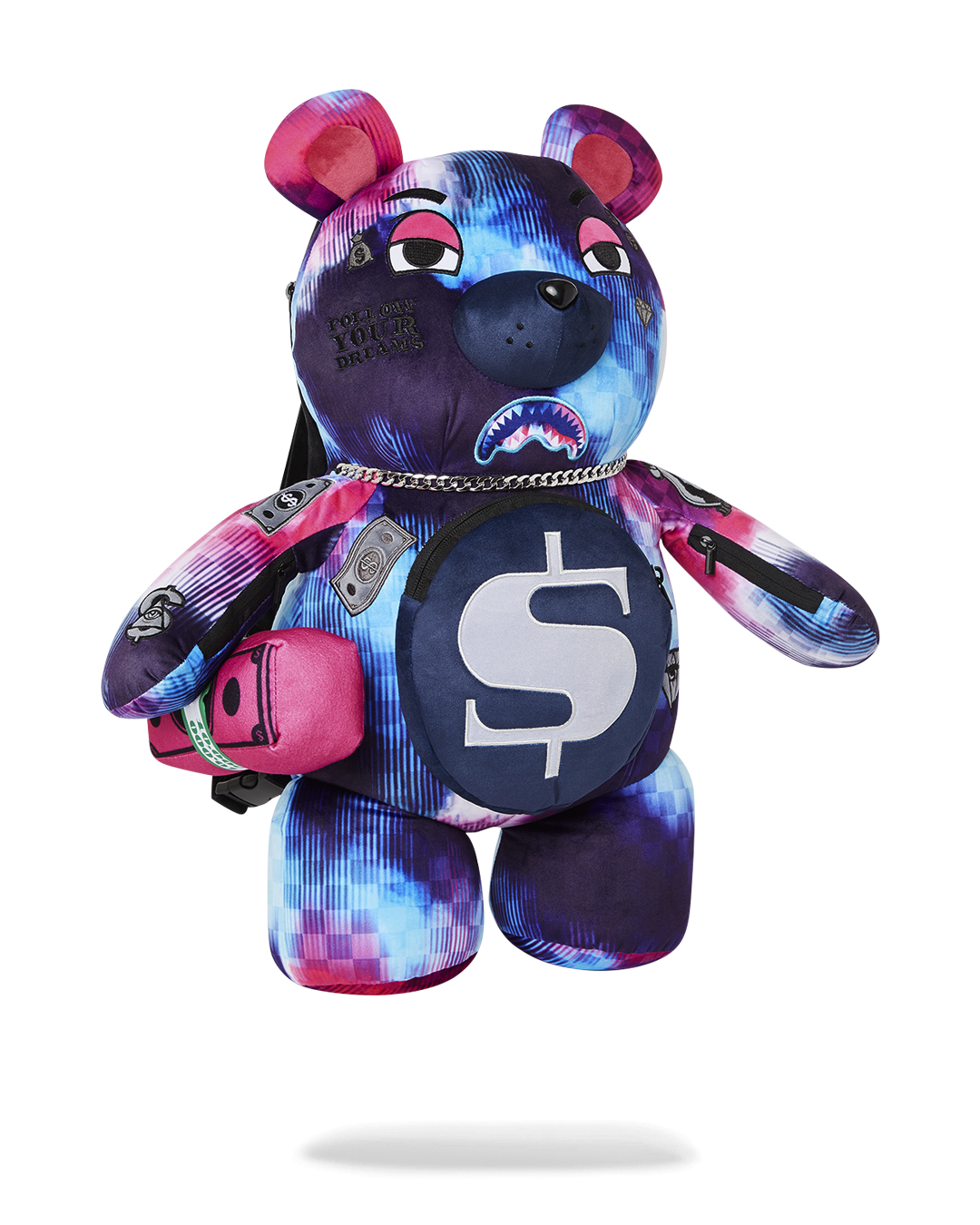 SPRAYGROUND® BACKPACK TYE CHECK MONEYBEAR TEDDYBEAR BACKPACK