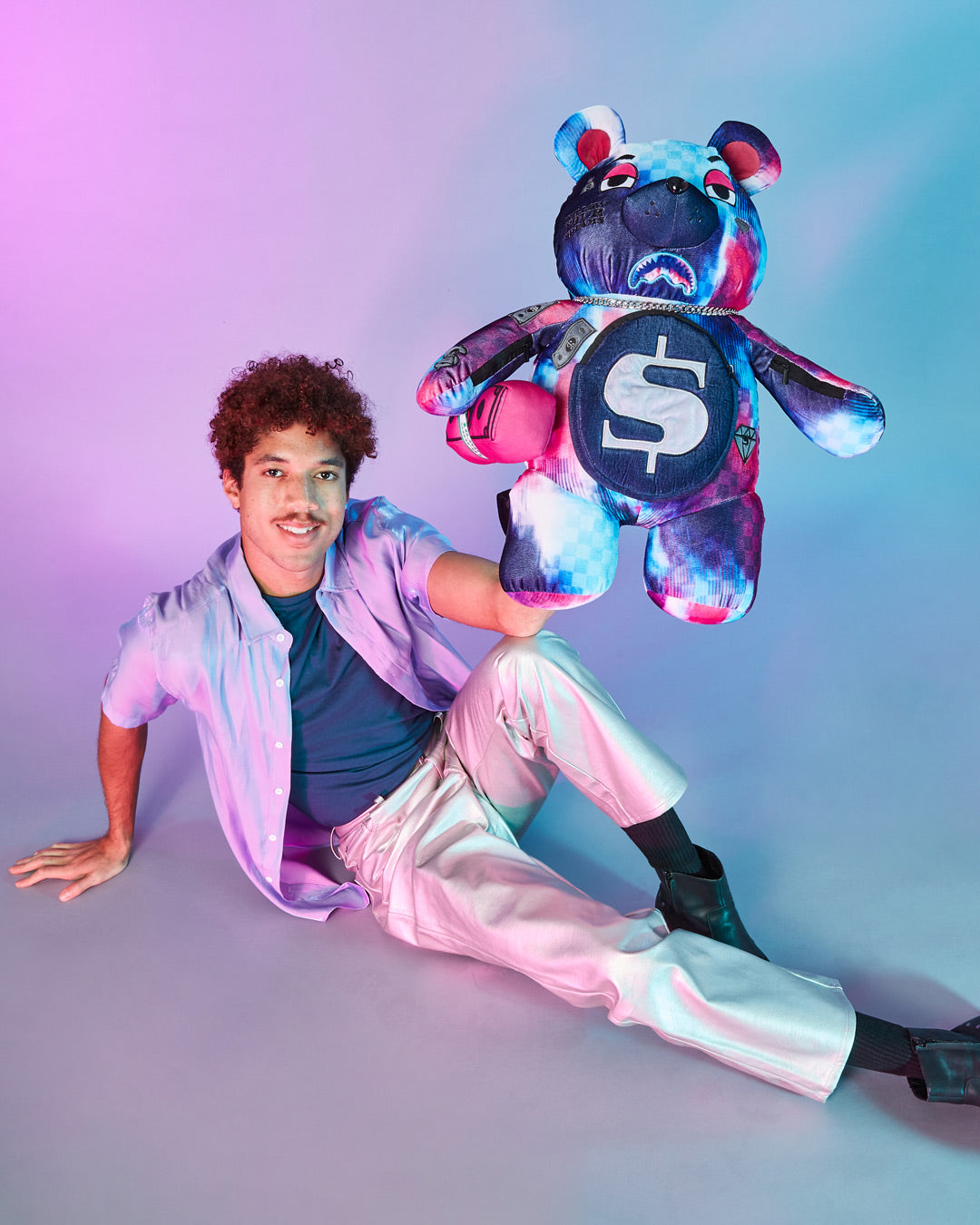 SPRAYGROUND® BACKPACK TYE CHECK MONEYBEAR TEDDYBEAR BACKPACK