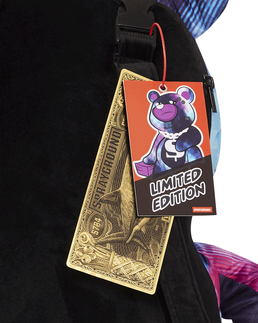 SPRAYGROUND® BACKPACK TYE CHECK MONEYBEAR TEDDYBEAR BACKPACK