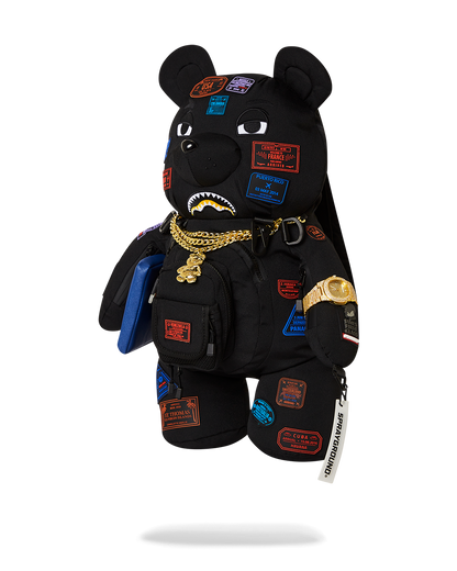 SPRAYGROUND® BACKPACK JAMES FIRST CLASS I GOT THESE STAMPS MONEYBEAR