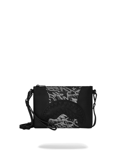 SPRAYGROUND® POUCHETTE A.M.P.M CROSSOVER CLUTCH W/ SHOULDER STRAP