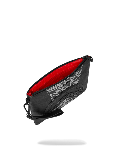 SPRAYGROUND® POUCHETTE A.M.P.M CROSSOVER CLUTCH W/ SHOULDER STRAP