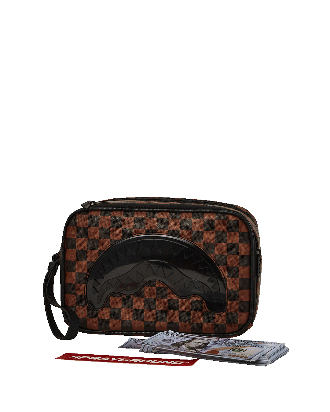 SPRAYGROUND® TOILETRY SHARKS IN PARIS CLEAR FOR TAKEOFF TOILETRY BAG