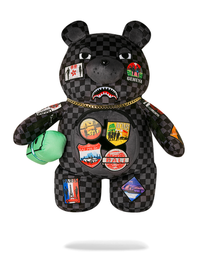 SPRAYGROUND® BACKPACK GLOBAL MOGUL UNLIMITED MILES MONEYBEAR TEDDYBEAR BACKPACK