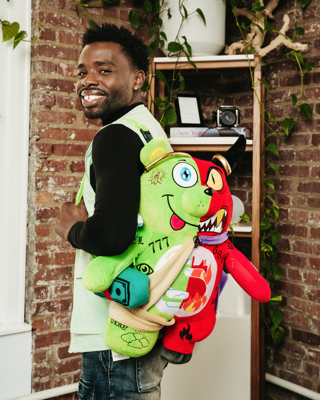 SPRAYGROUND® BACKPACK ANGEL VS DEVIL BEAR BACKPACK