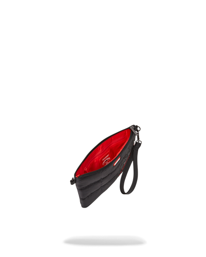 SPRAYGROUND® POUCHETTE BLACK PUFFER CHECK CROSSOVER CLUTCH