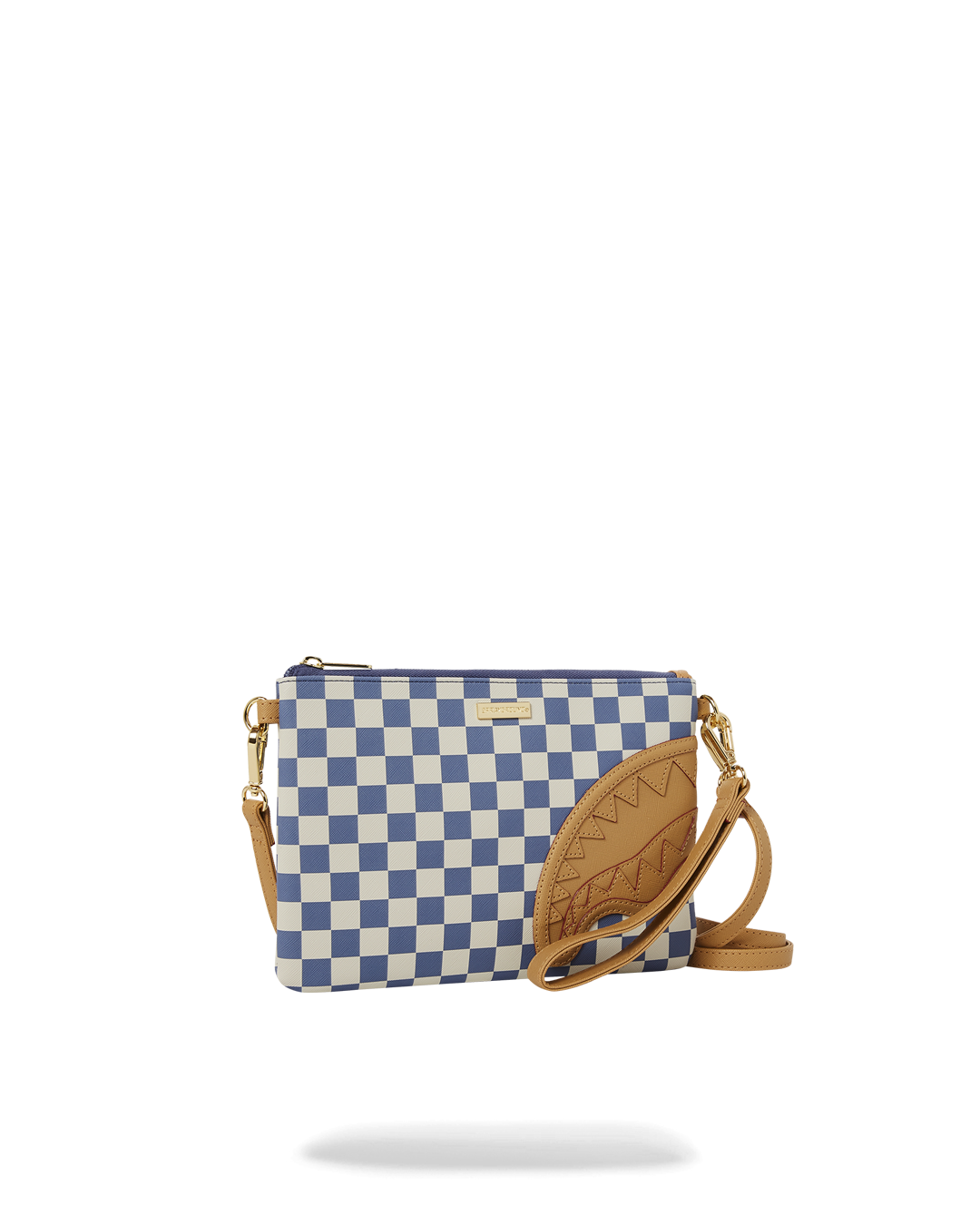 SPRAYGROUND® POUCHETTE LETTER CHECKERS CROSSOVER CLUTCH