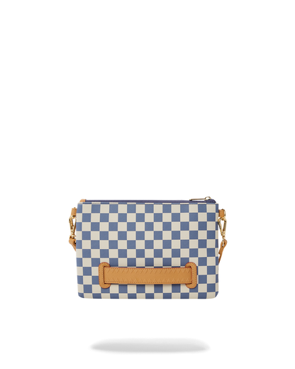 SPRAYGROUND® POUCHETTE LETTER CHECKERS CROSSOVER CLUTCH