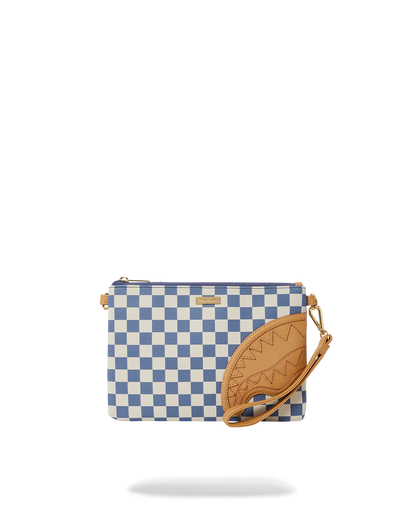 SPRAYGROUND® POUCHETTE LETTER CHECKERS CROSSOVER CLUTCH