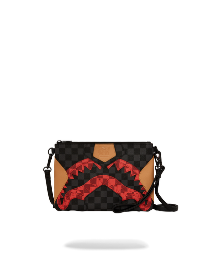 SPRAYGROUND® POUCHETTE EVIL TRIPLE DECKER CROSSOVER CLUTCH