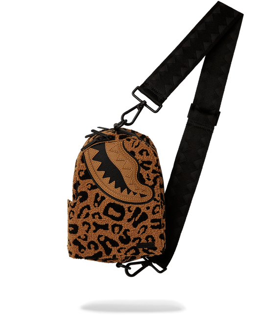 SPRAYGROUND® SLING CHEETAH CHENILLE BACKPACK SLING