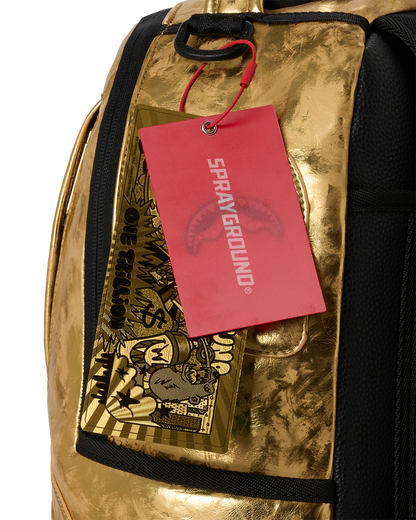 SPRAYGROUND® BACKPACK GOLD WEATHERED BACKPACK