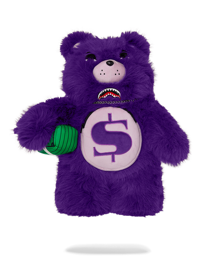 SPRAYGROUND® BACKPACK FURZILLA SHARK (PURP) MONEYBEAR BACKPACK