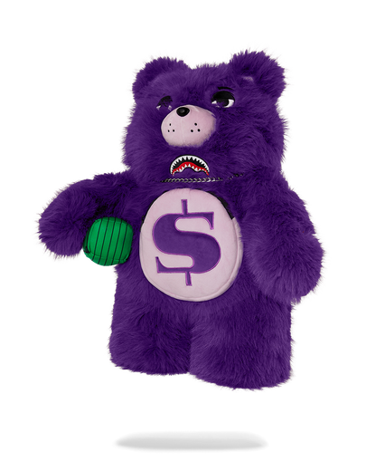 SPRAYGROUND® BACKPACK FURZILLA SHARK (PURP) MONEYBEAR BACKPACK