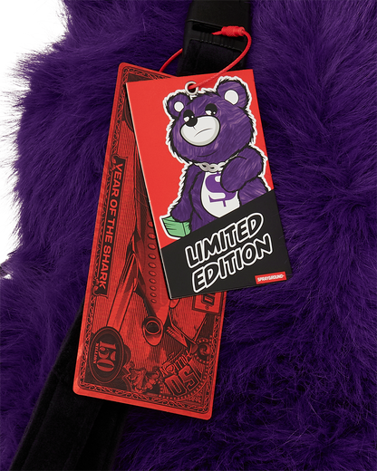 SPRAYGROUND® BACKPACK FURZILLA SHARK (PURP) MONEYBEAR BACKPACK