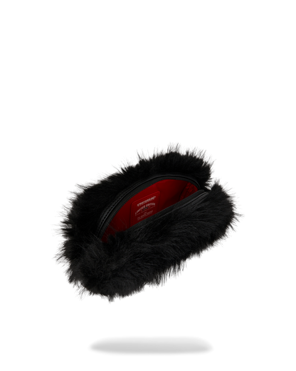 SPRAYGROUND® POUCH FUR CRAY BLACK POUCH