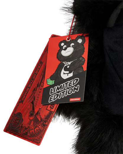 SPRAYGROUND® BACKPACK FUR CRAY BLACK BEAR CUB BACKPACK
