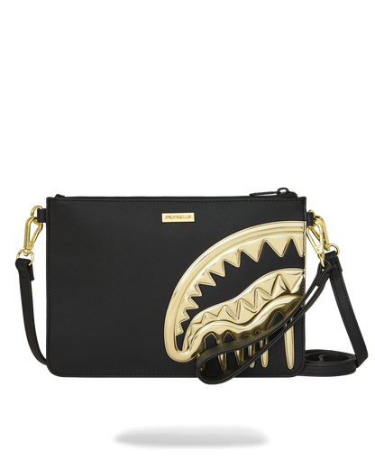 SPRAYGROUND® POUCHETTE GOLD AND DANGEROUS CROSSOVER CLUTCH