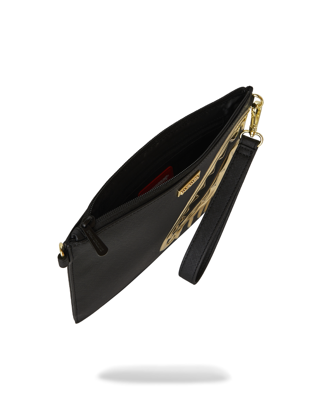 SPRAYGROUND® POUCHETTE GOLD AND DANGEROUS CROSSOVER CLUTCH
