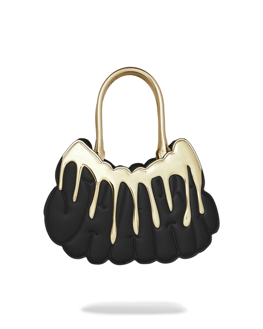 SPRAYGROUND® HANDBAG GOLD AND DANGEROUS SHARK HANDBAG
