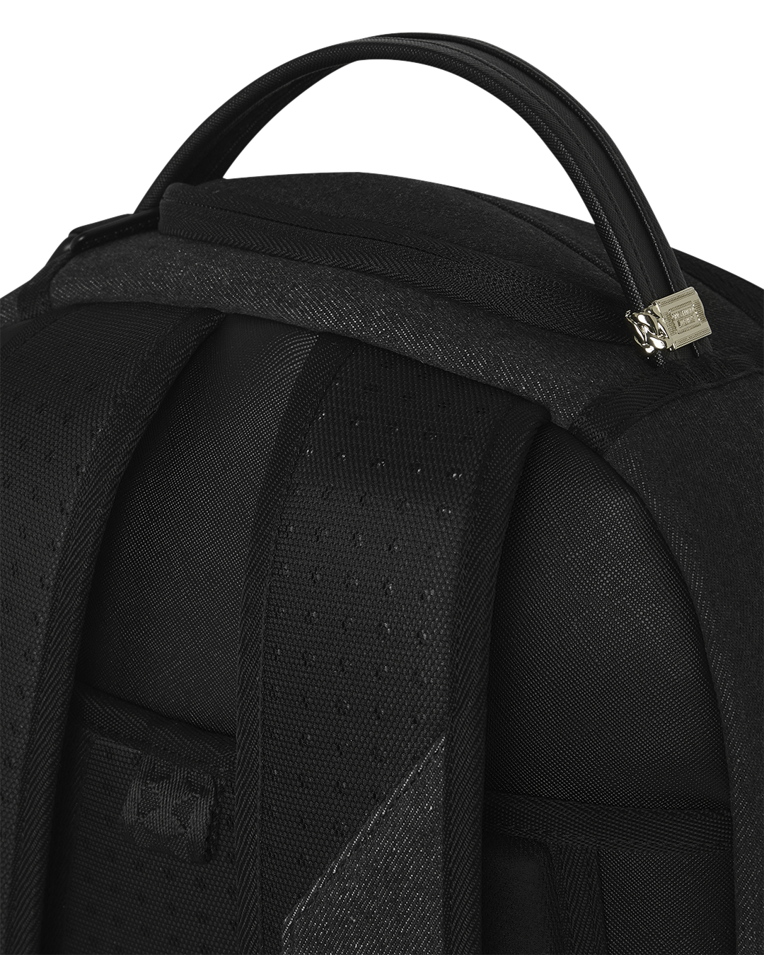 SPRAYGROUNDÂ® BACKPACK BLACK DENIM TEAR SHARK BACKPACK