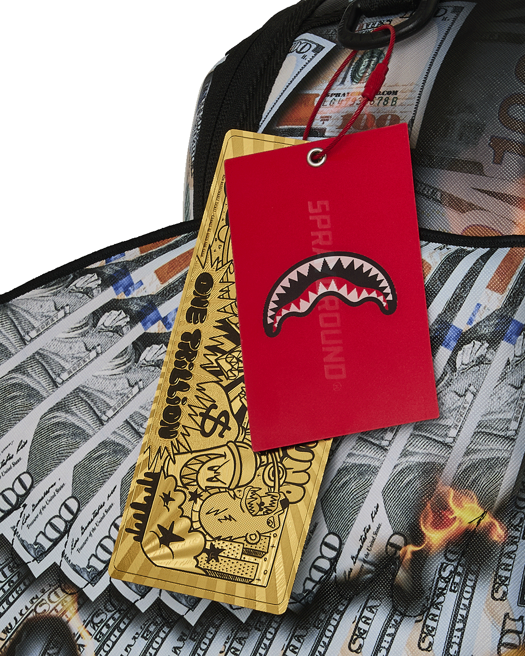 SPRAYGROUNDÂ® BACKPACK SCORCHING MONEY FEATHERS BACKPACK