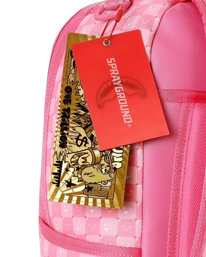 SPRAYGROUNDÂ® BACKPACK PINK NEW CHECK FACES BACKPACK