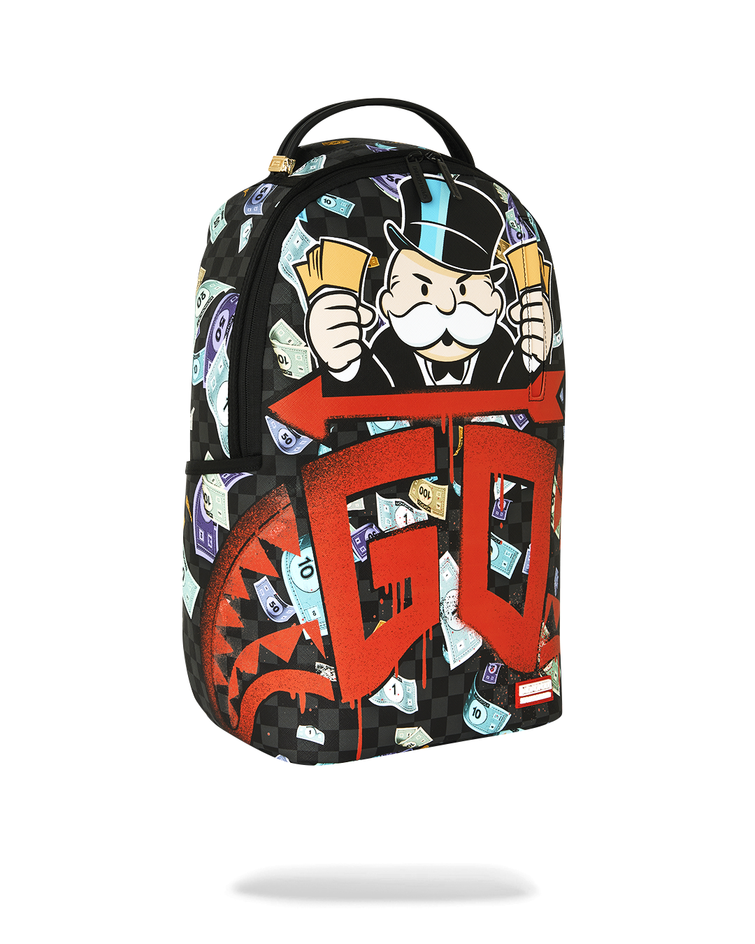 SPRAYGROUND® BACKPACK MONOPOLY GO SHARKMOUTH STENCIL BACKPACK