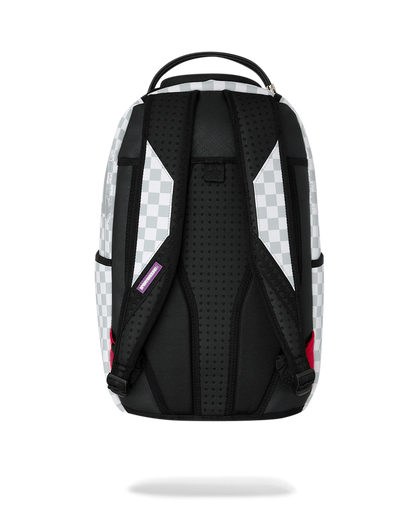 SPRAYGROUNDÂ® BACKPACK MARVEL BLACK PANTHER WAKANDA FOREVER ON WHITE CHECK BACKPACK