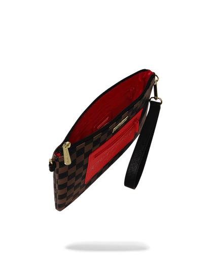 SPRAYGROUND® POUCHETTE RED REDEMPTION CROSSOVER CLUTCH