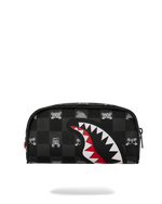 SPRAYGROUND® POUCH GRAY PEEKING CHARACTER CHECK POUCH