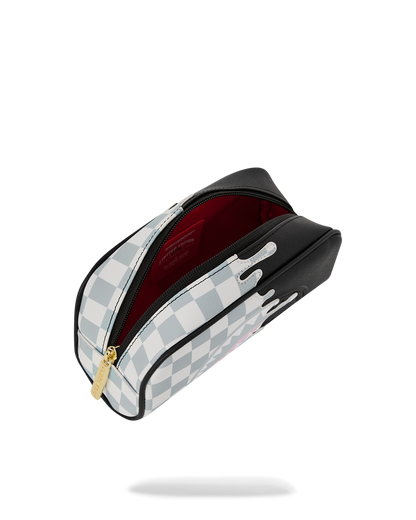 SPRAYGROUND® POUCH CREAM CHECK SIDE DRIP POUCH