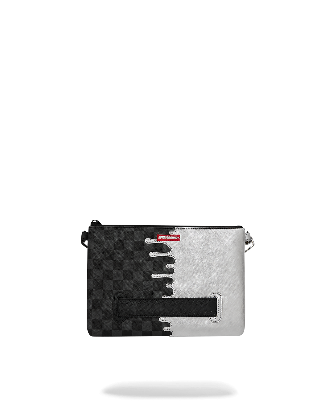SPRAYGROUND® POUCHETTE SILVER SIDE DRIP CROSSOVER CLUTCH