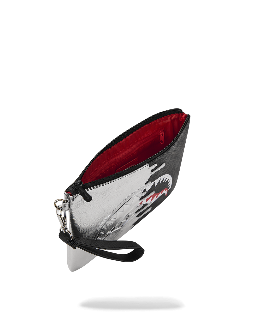 SPRAYGROUND® POUCHETTE SILVER SIDE DRIP CROSSOVER CLUTCH
