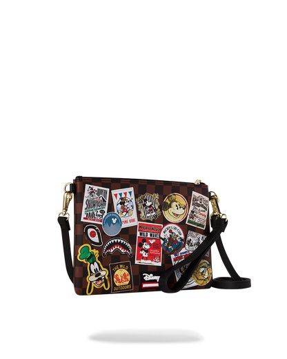 SPRAYGROUND® POUCHETTE MICKEY MOUSE GLOBAL MOGUL CROSSOVER CLUTCH