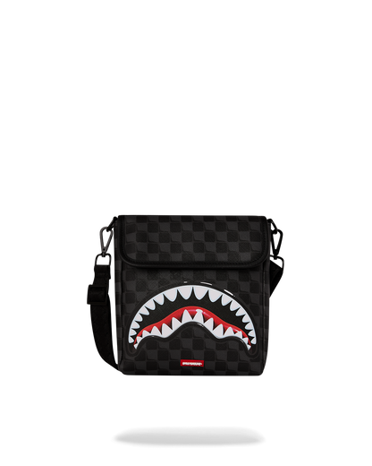 SPRAYGROUND® SLING SHARKS IN PARIS BALLOON BLACK MESSENGER SLING